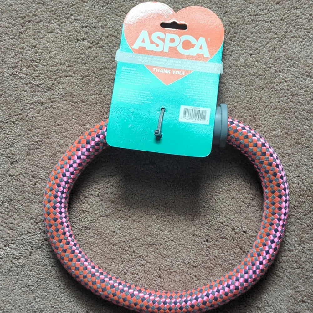 Pink and Black Giant Ring Rope Dog Toy SALE